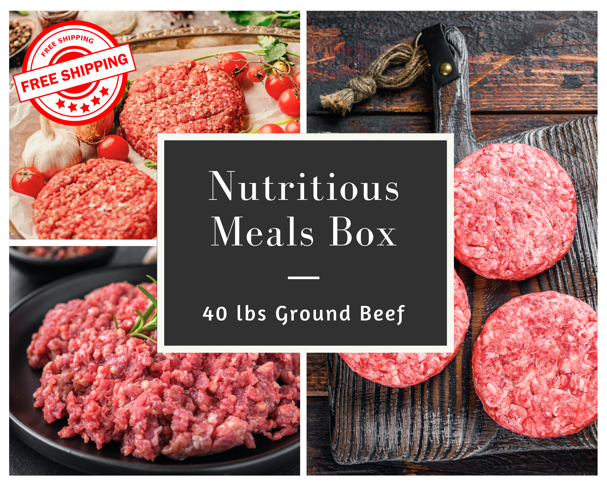 Nutritious Meals Box - 40lb Ground Beef