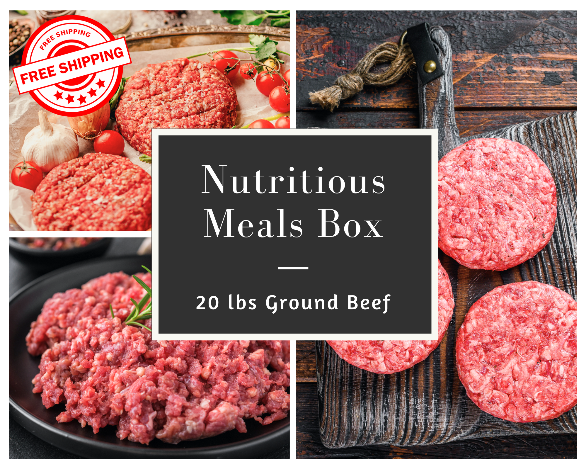 Nutritious Meals Box - 20lb Ground Beef