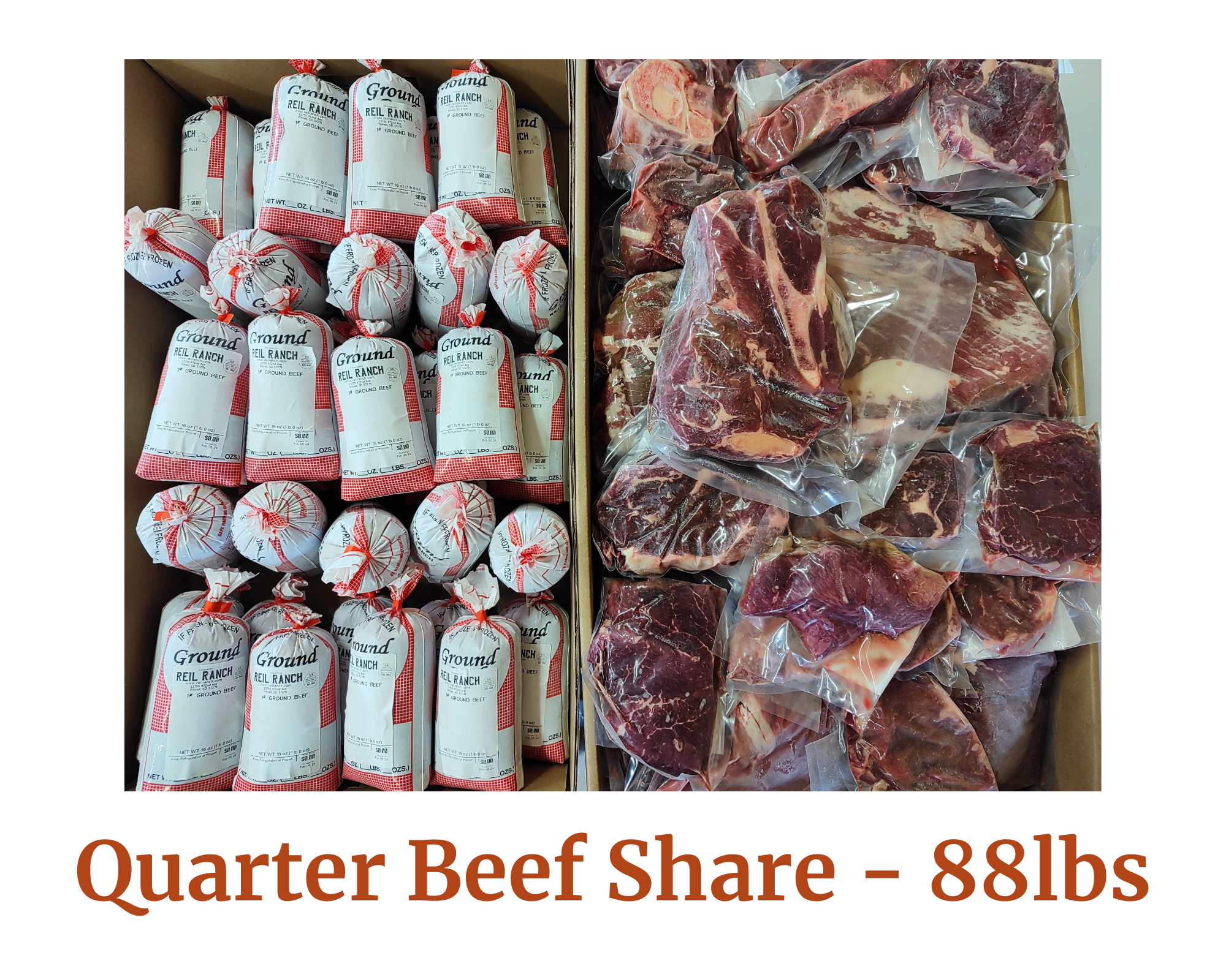 Spring 2024 Quarter Beef Share (88+ Pounds) Deposit