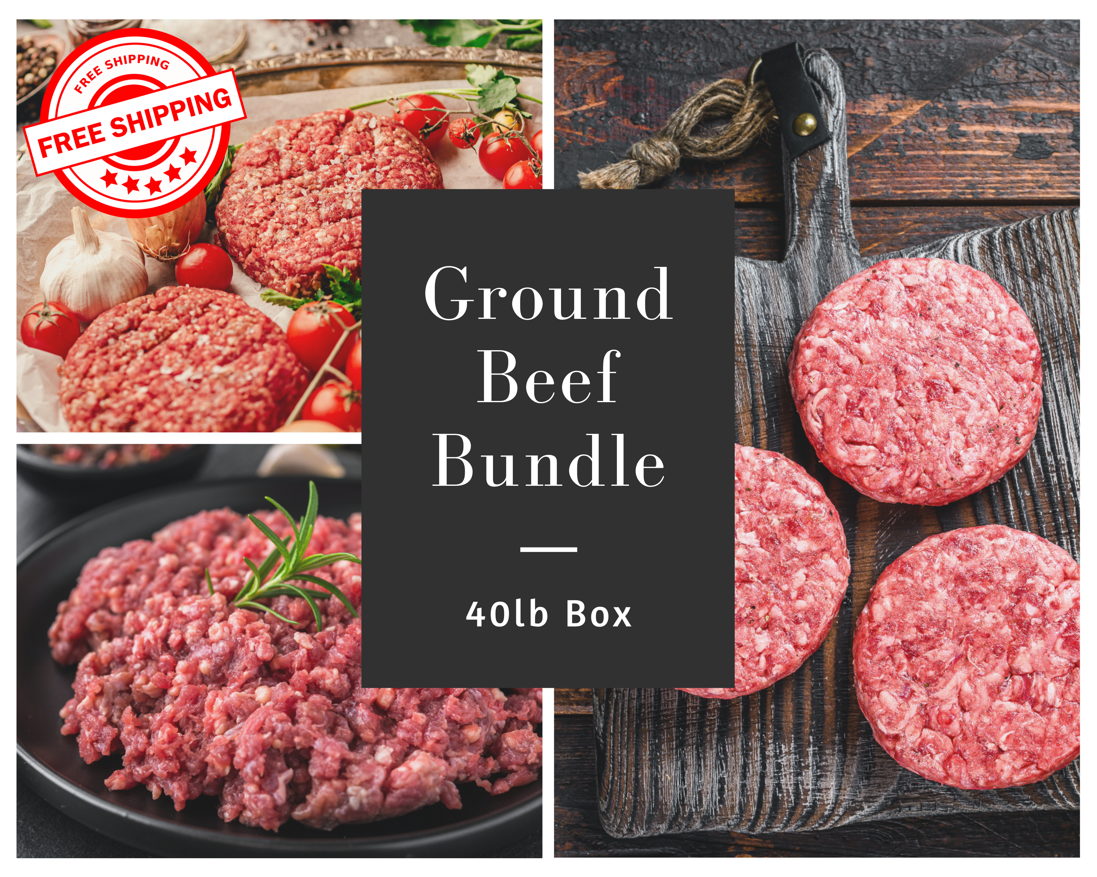 40lb Ground Beef Bundle