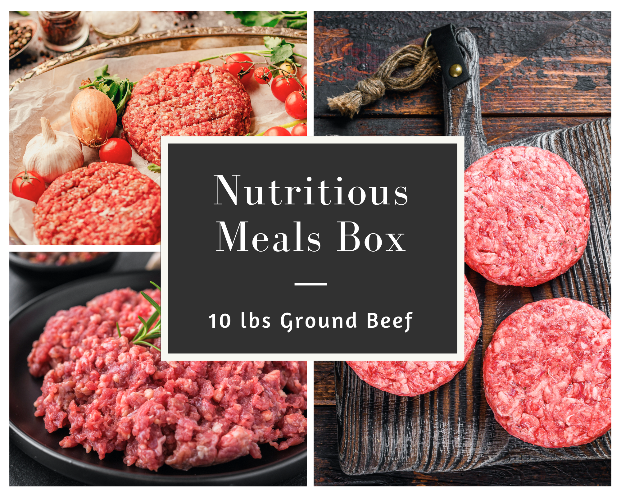 Nutritious Meals Box - 10lb Ground Beef
